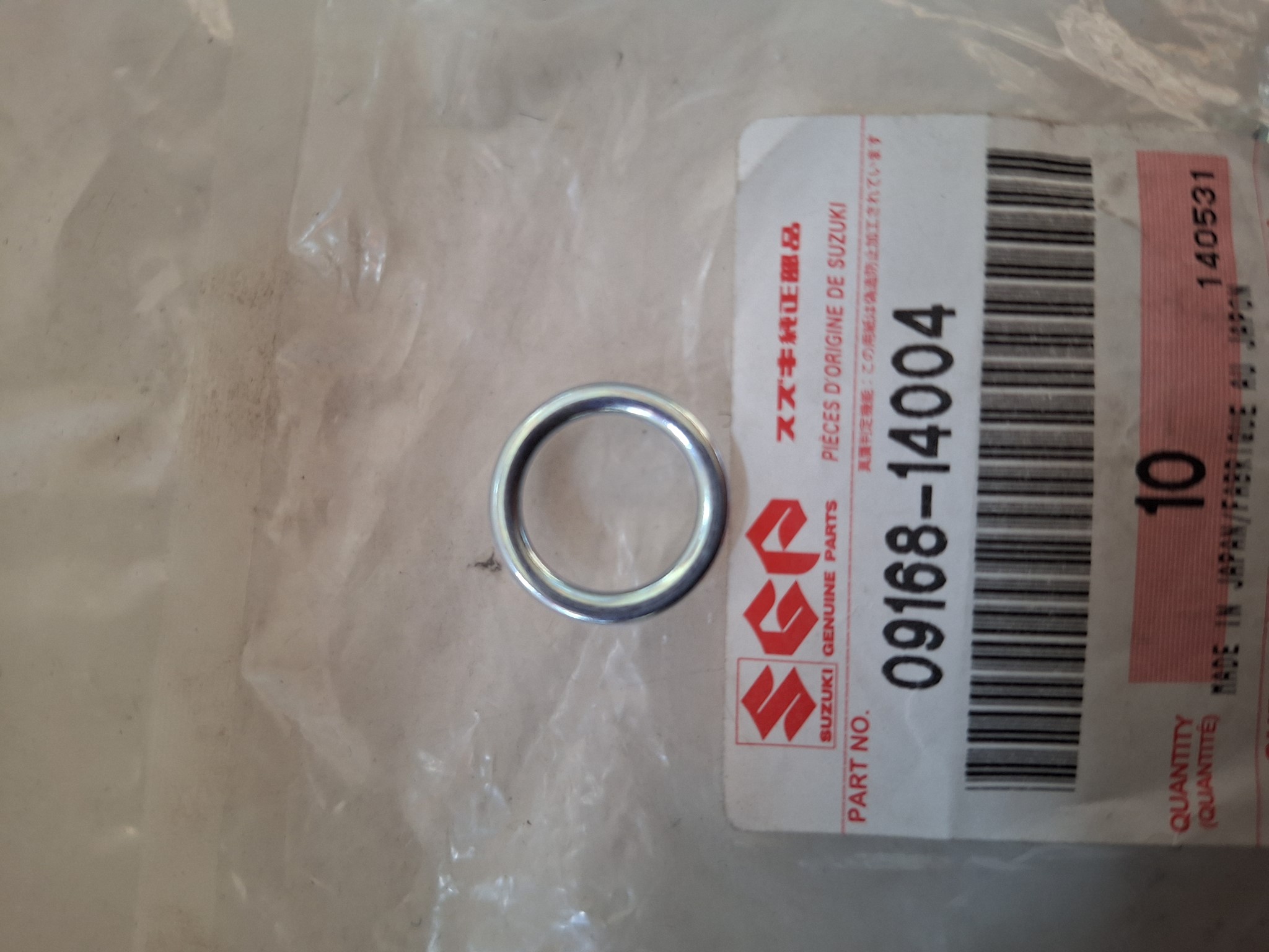 Picture of SUZUKI  DICHTSCHEIBE  09168-14004